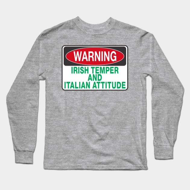 ITALIAN ATTITUDE Long Sleeve T-Shirt by ishopirish